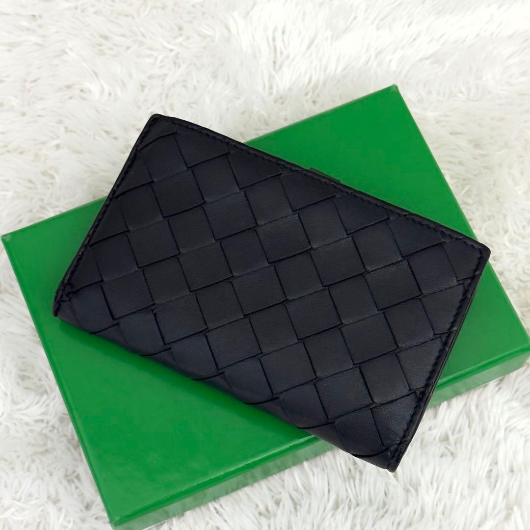 RFID内蔵✨BOTTEGA VENETA ボッテガ イントレ 財布 ブラック