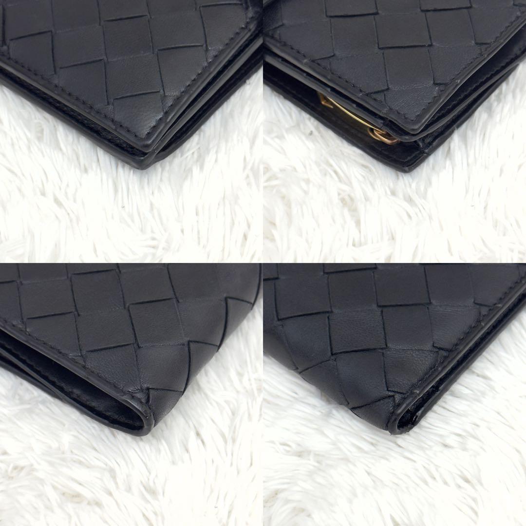 RFID内蔵✨BOTTEGA VENETA ボッテガ イントレ 財布 ブラック