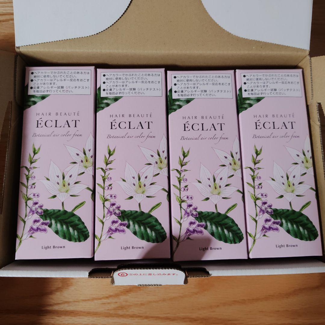 ヘアボーテ ライトブラウン 4個 ボタニカルエアカラーフォーム