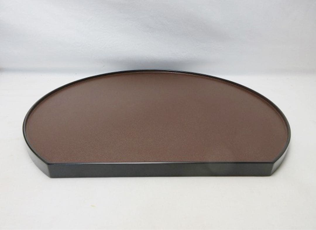 未使用 懐石道具 輪島塗 木製 半月膳 2客 両面使う 懐石盆 会席膳 紙箱