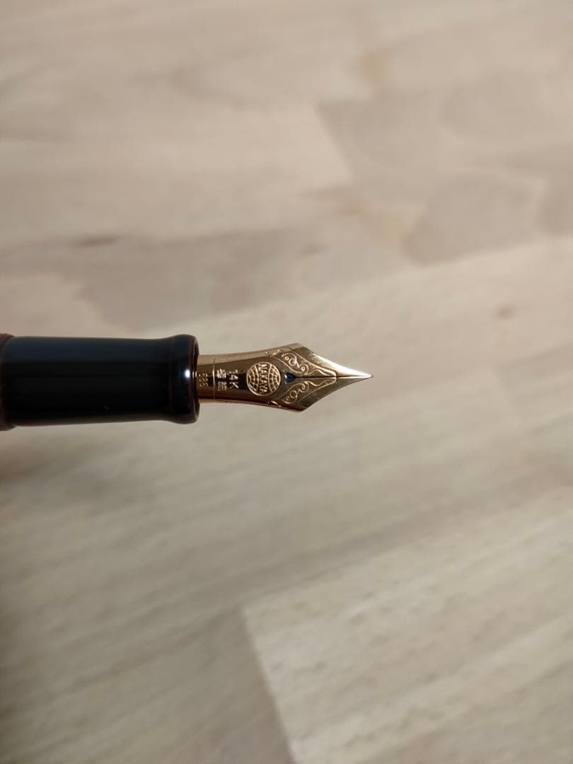 中屋万年筆 黒溜