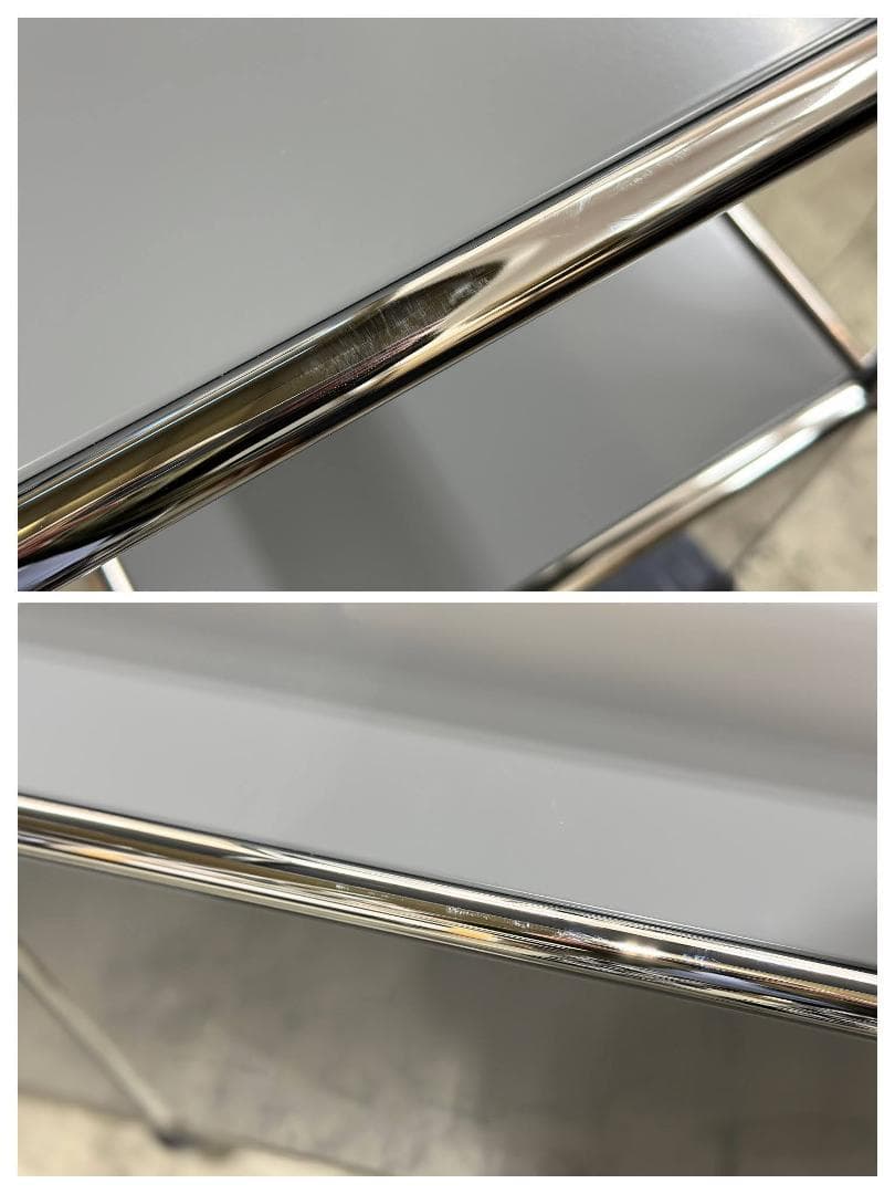 正規品!ほぼ未使用品■USMハラー■キャビネット　2列2段　ミッドグレー　鍵なし