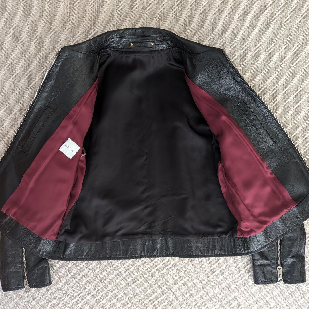 PaulSmith 牛本革シングルライダースジャケット