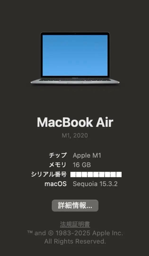 【美品】 Apple MacBook Air M1 16GB 1TB ケース付き