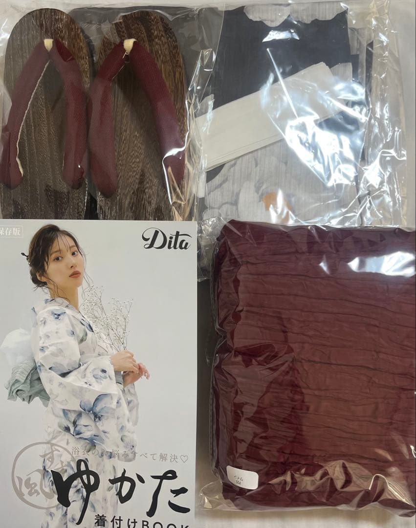 Dita 浴衣　涼風の藍紺牡丹