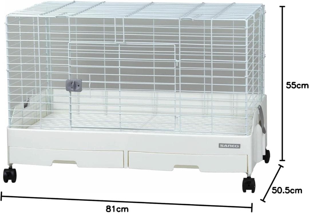 三晃商会 SANKO 小動物 組み立て C62 イージーホーム エボ 80WH白