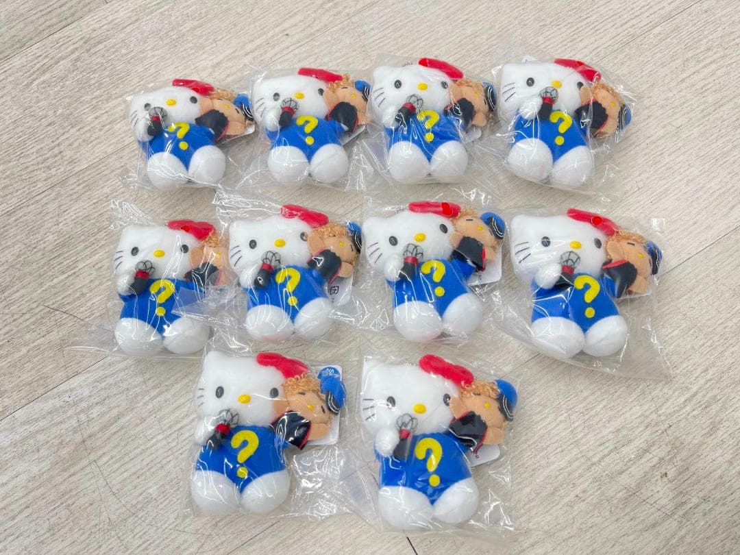 新品 ハローキティ 知ってる？ 24時。 ボールチェーン ぬいぐるみ 10個