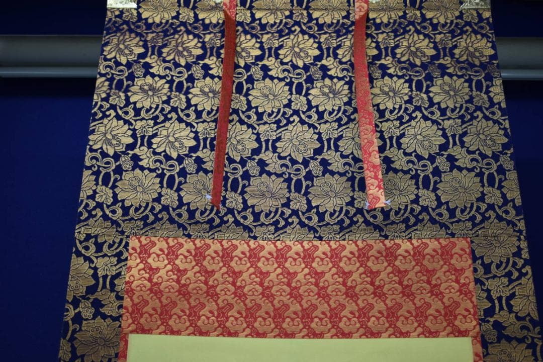 真作/泉紫香/十三佛図/十三仏図/桐共箱付/布袋屋掛軸HH-730