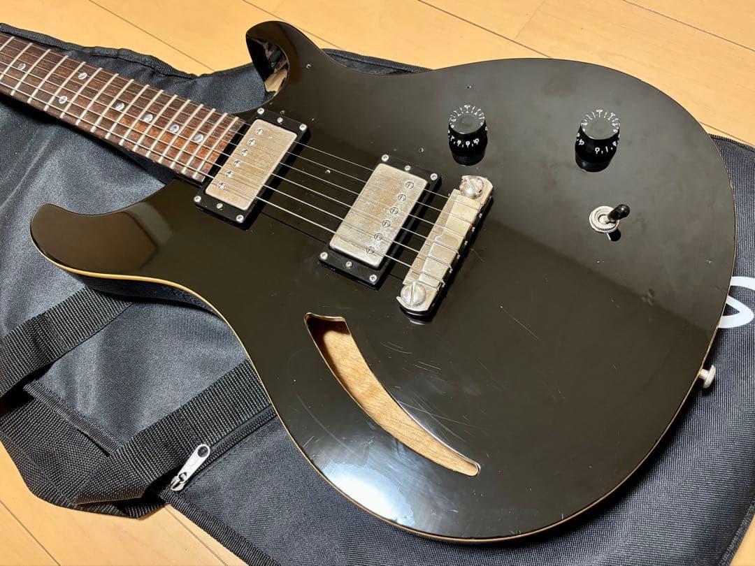 prs se custom22 semi-hollow エレキギター ブラック