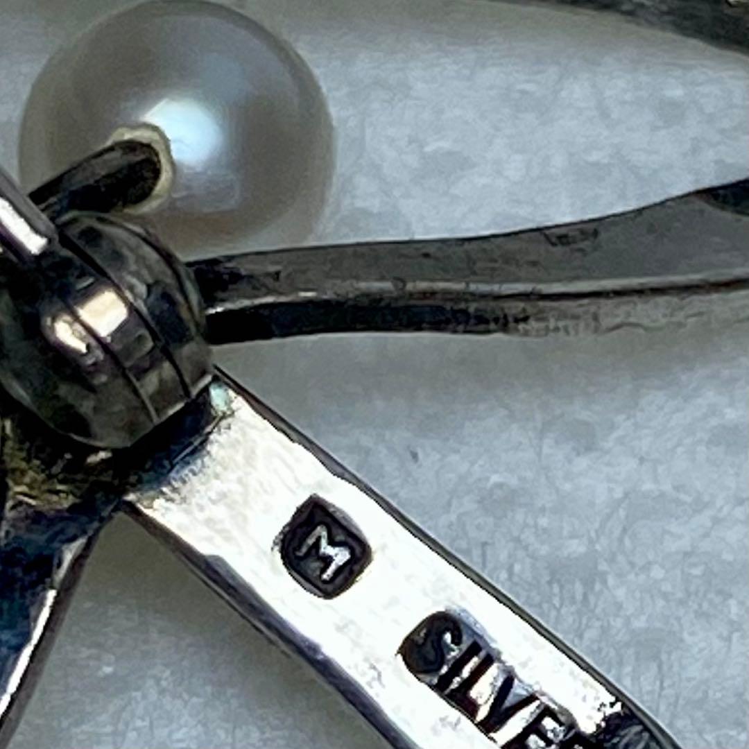 MIKIMOTO アコヤ真珠 葉型ブローチ