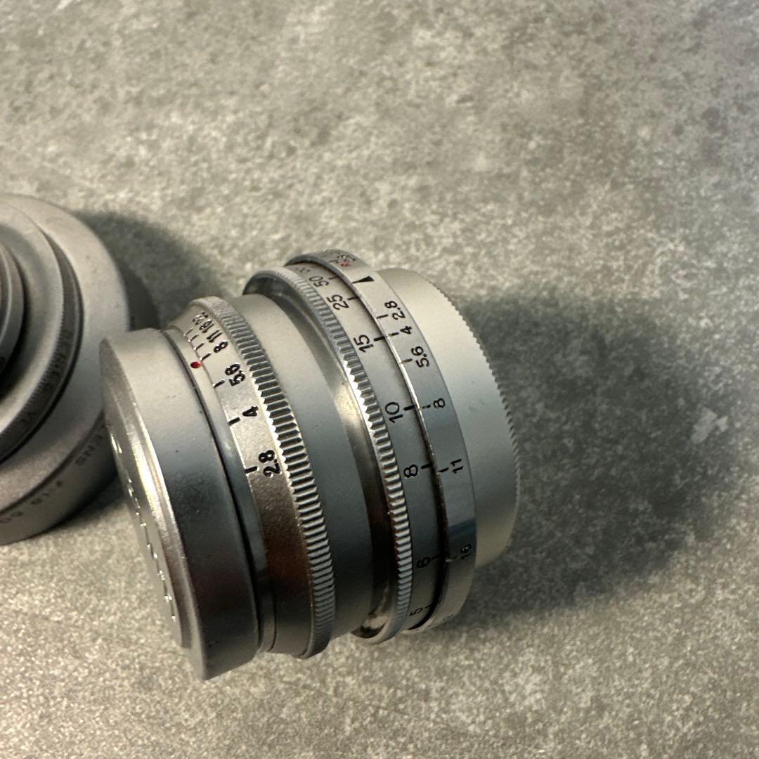 キャノン-L 35mmF2.8純正メタルフード付き