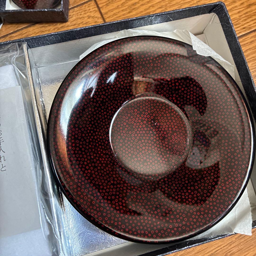 津軽塗　盆　茶筒　茶托　ヘラ コースター