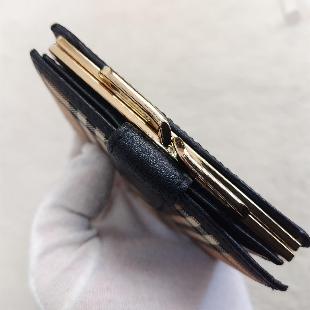 ✨外観美品✨Burberrys　ヴィンテージ　ノバチェック　がま口二つ折り財布