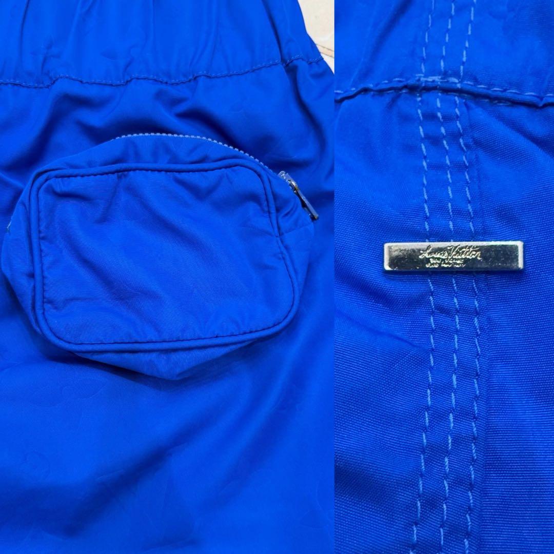 【美品】ルイヴィトン／モノグラム総柄 3Dポケット付 スイムパンツ(XS)