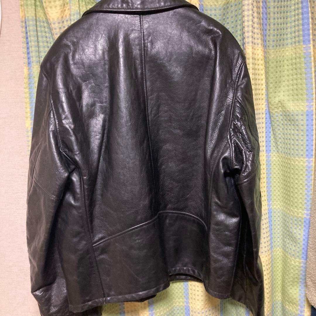 【即購入可】Schott ブラック レザー シングルライダース　634