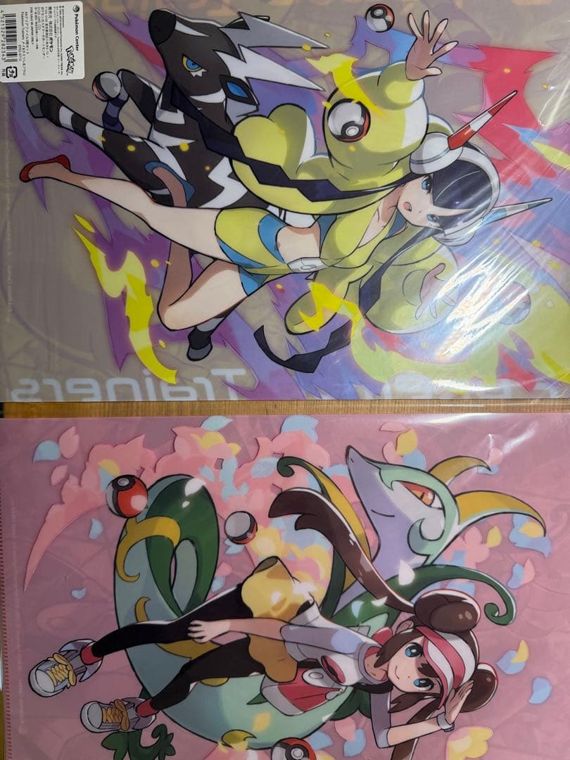 ポケモン A4クリアファイル５枚セット メイ カミツレ フウロ　レッド　グリーン