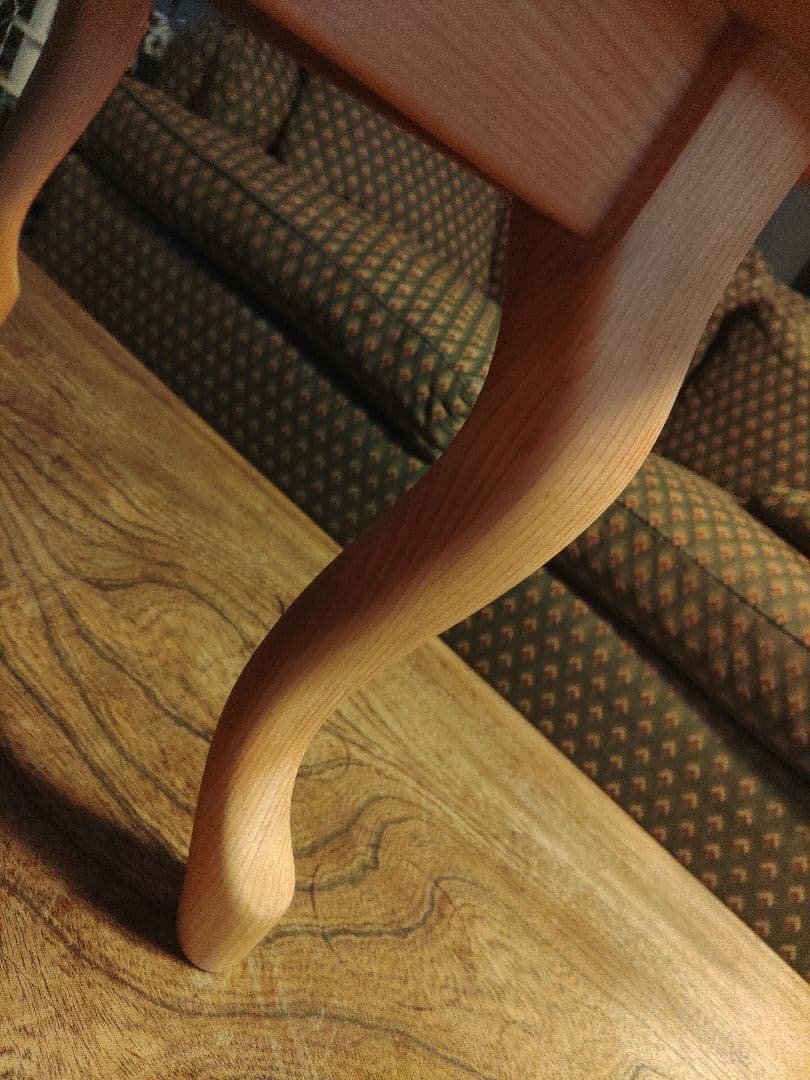 希少　猫足　机　オーダーメイド　テーブル　デスク　天然木　文机