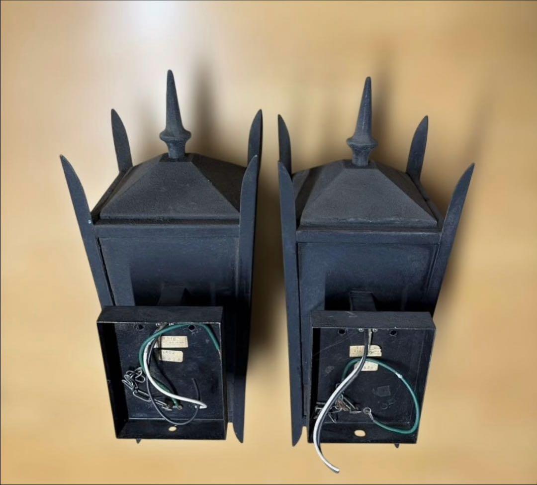 ステンドグラス ランタン 壁掛け照明 照明 ライト ヴィンテージ ジャンク品