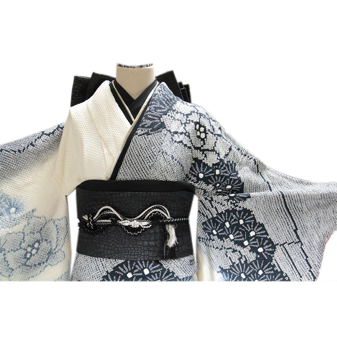 人気！総絞り！成人式振袖7点セット帯新品フルセット帯揚げ帯締め重ね衿RF81