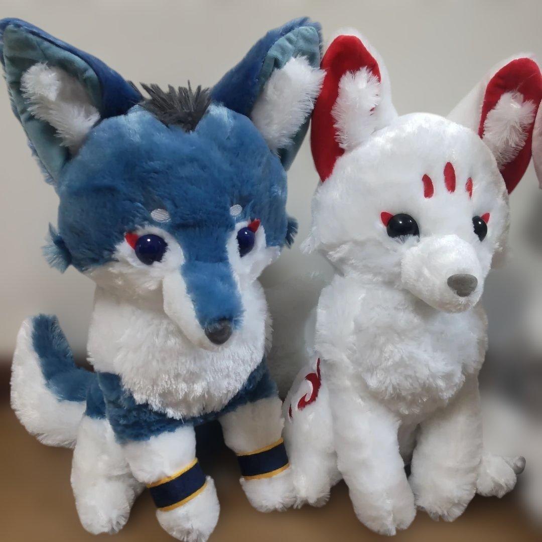 アマテラスのオオカミウルトラBIGぬいぐるみ全３種～テル＆ラックル＆ホロウ～