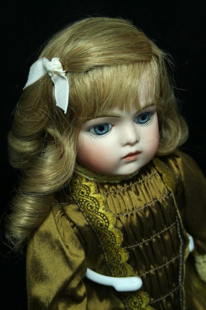 ◎ ブリュ リプロ ビスクドール 高級シルクドレス 人形　希少　フランス製