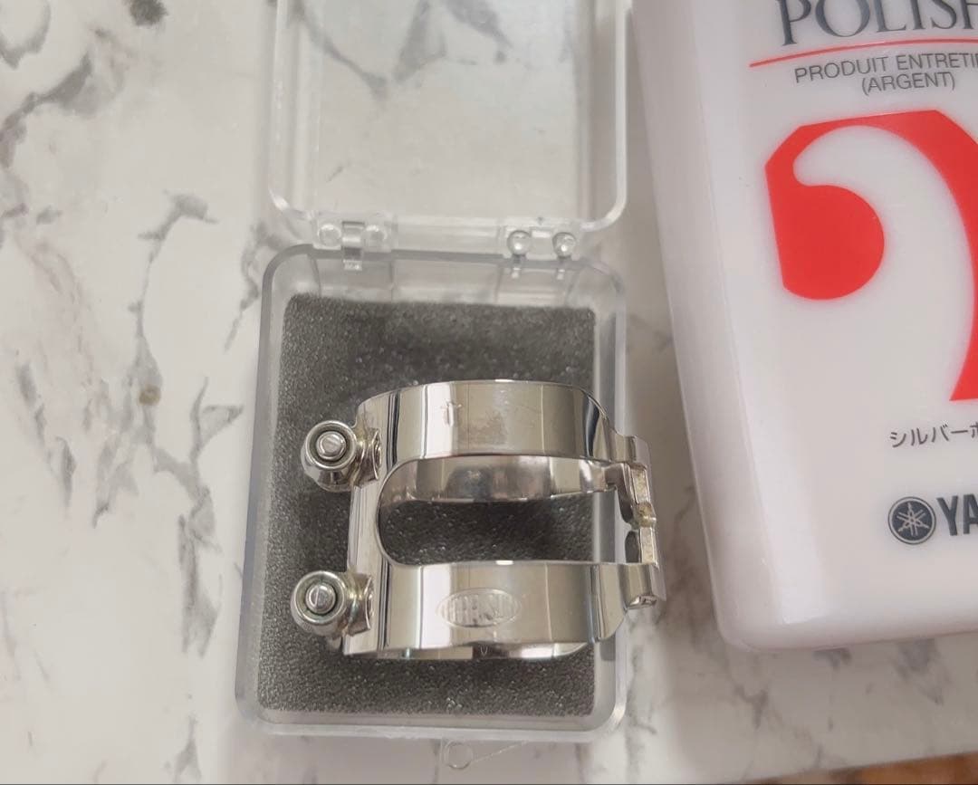 ハリソンリガチャー テナーサックス用　銀メッキ