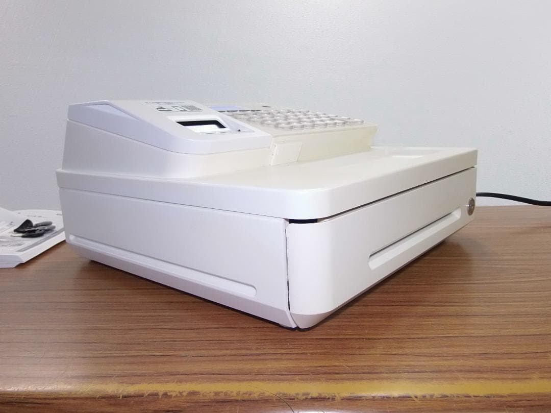 設定無料 CASIO SR-S200-WE レジスター　軽減税率対応250807