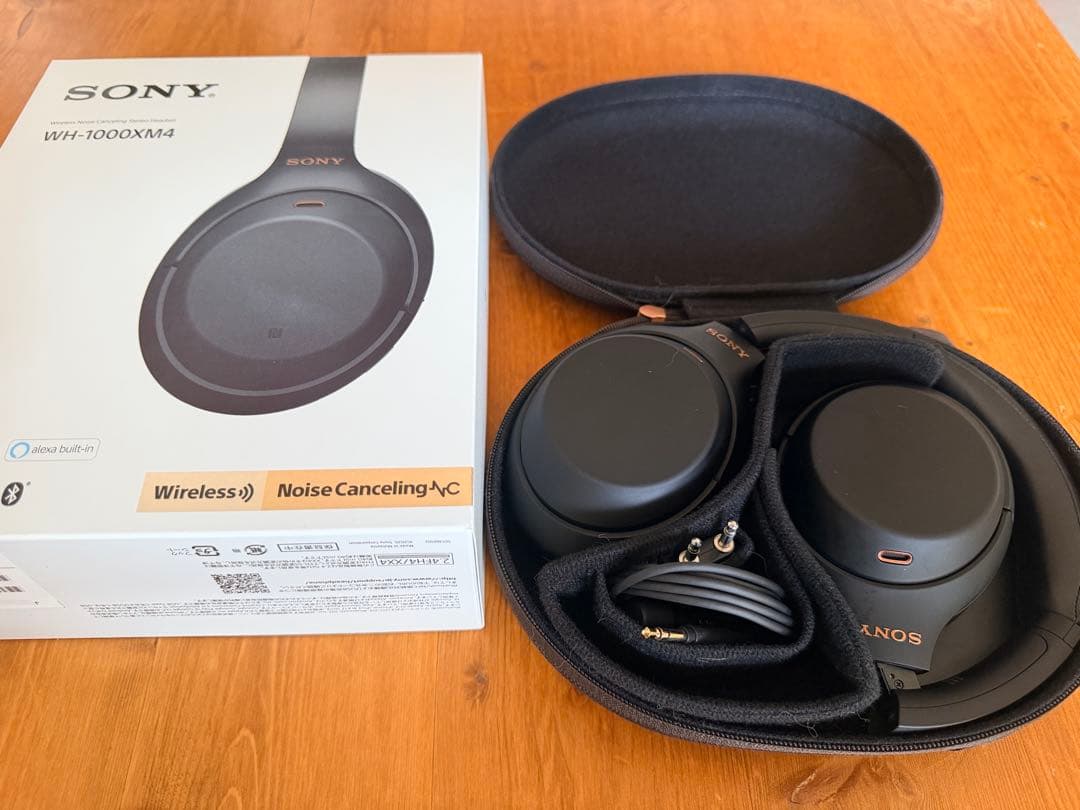 ソニー WH-1000XM4 ワイヤレスヘッドホン ブラック 箱・ケース付