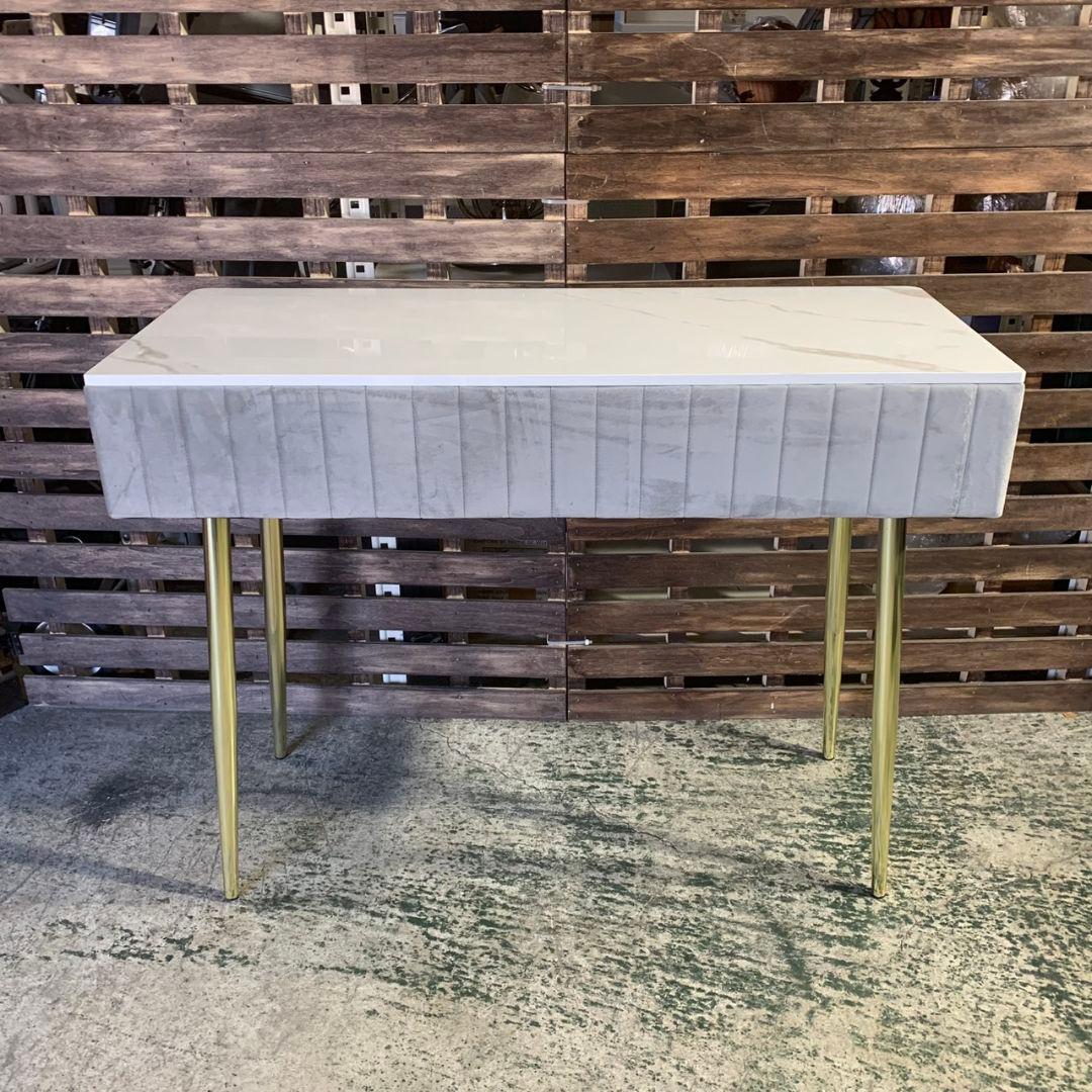 K828 大理石調 LEDミラー ドレッサー4点セット