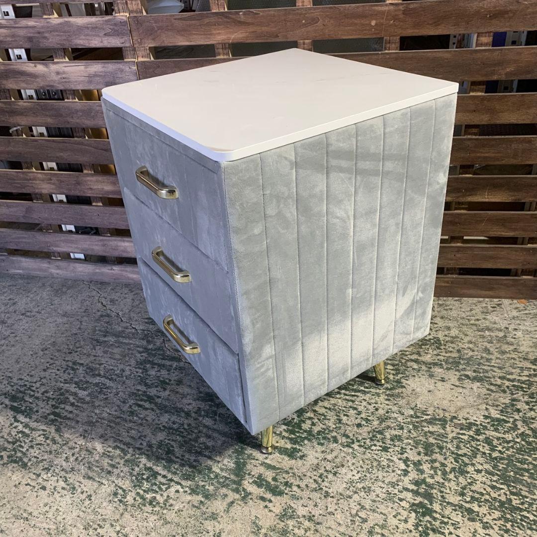 K828 大理石調 LEDミラー ドレッサー4点セット