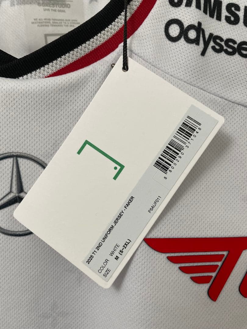 T1 2025 ユニフォーム ホワイトFAKER M