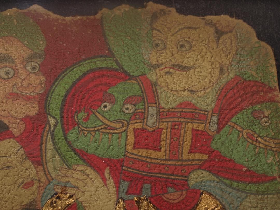 中国の壁画　戦時のもの　人物図　貴重品 AK1933A1-4