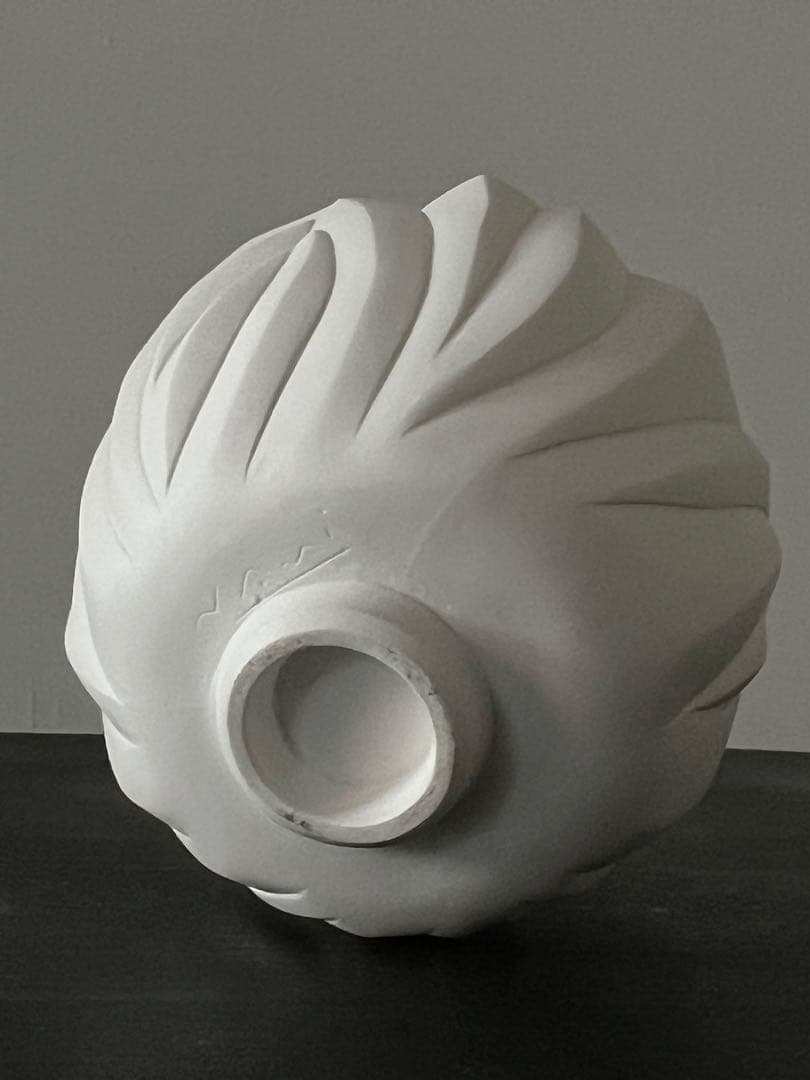 高橋奈己 『 白磁茶碗 』H.95 x Φ.114mm／茶道具 人気現代陶芸家