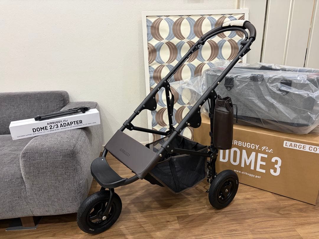 2-1⚠️専用ページ⚠️エアバギーDOME3 ペットカート　アースグレー　ラージ
