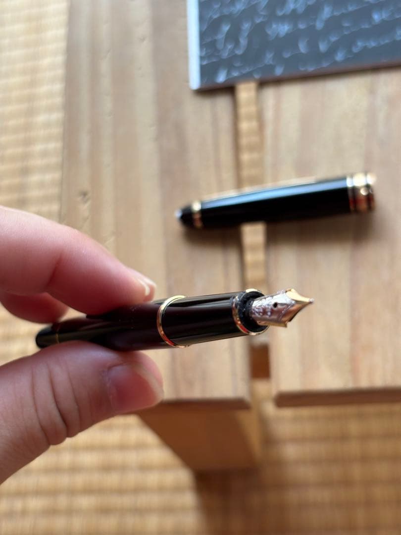 MONT BLANC ボールペン 黒 ガイドブック付き