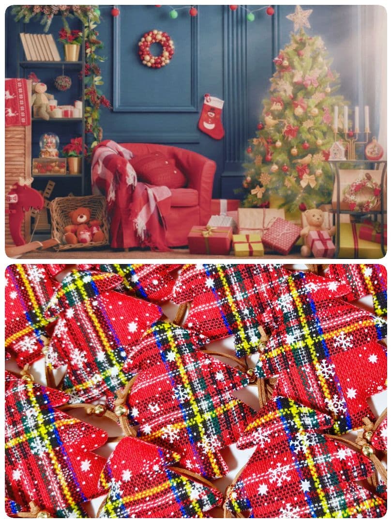 業務用トリミングチョーカー　クリスマスツリー　85個　ペットサロン　雪