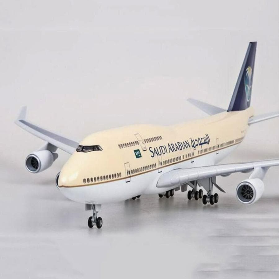 模型飛行機 サウジアラビア航空 LED 光る インテリア置物 コレクション