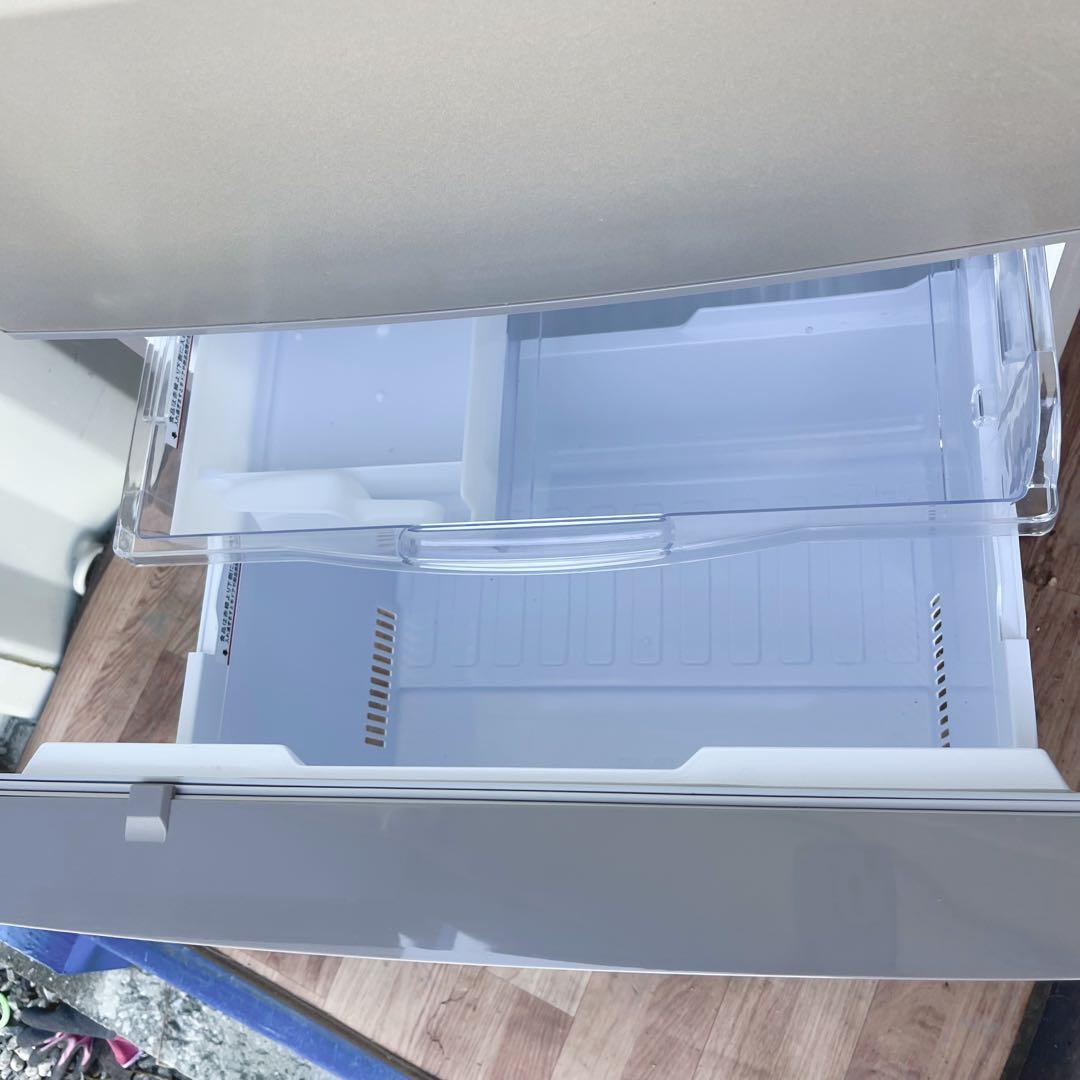 取付無料！三菱自動製氷機付きピンクゴールドおしゃれインテリア3ドア冷蔵庫！