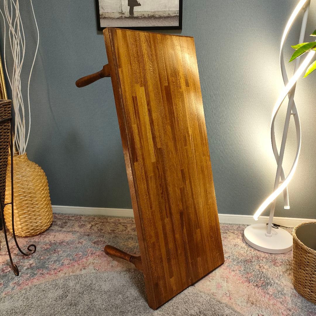 【cornell】天然木ヴィンテージ ローテーブル クラシカル脚