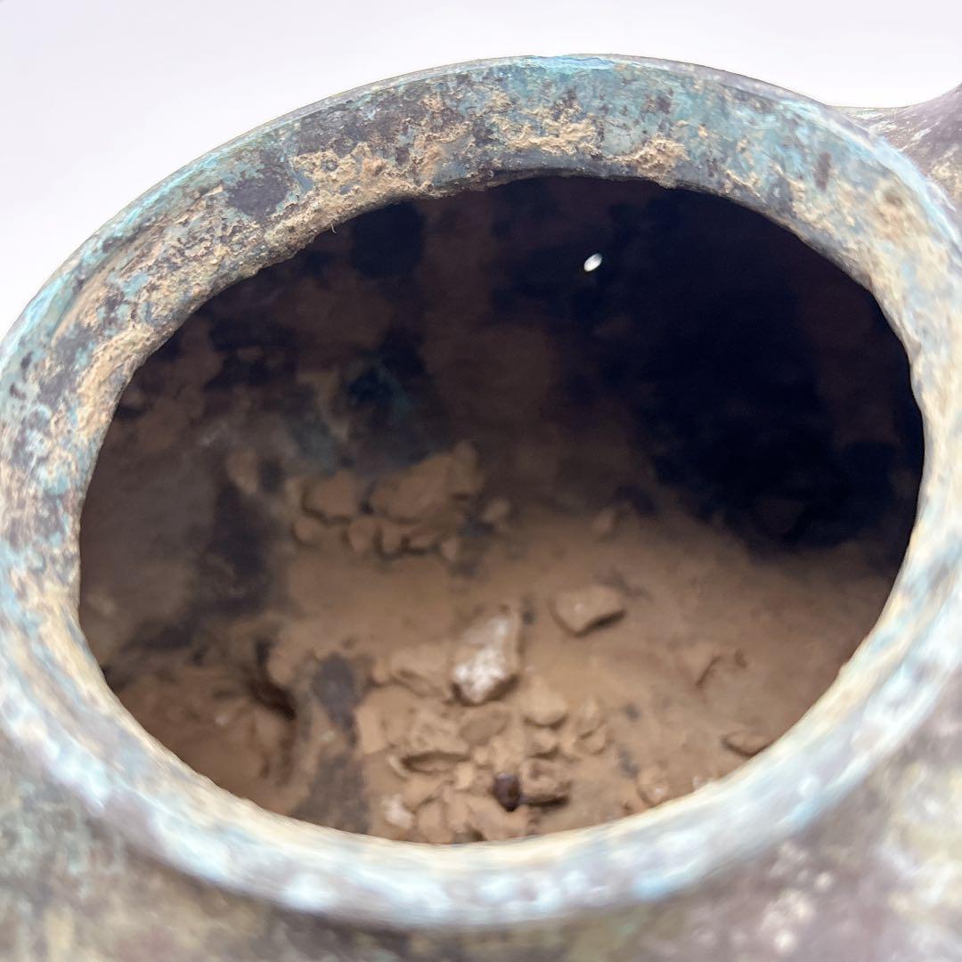 中国 鉄瓶 鳥型青銅器 時代 瓶 希少 30cm x H28cm