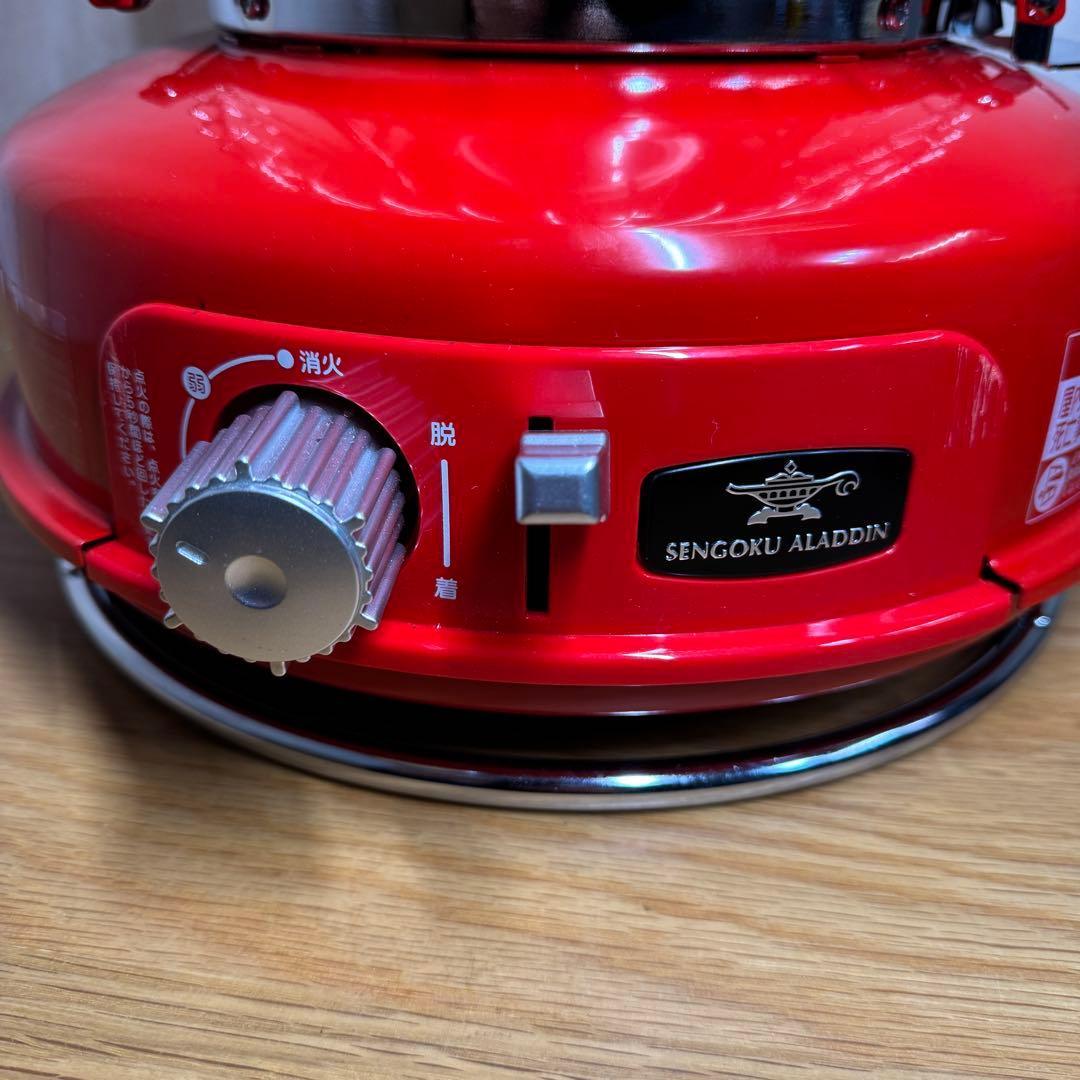 センゴクアラジン ポータブルガスストーブ レッド