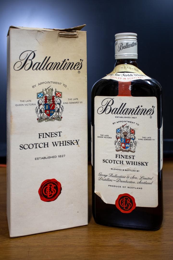 【古酒】青赤紋章 バランタイン ファイネスト
