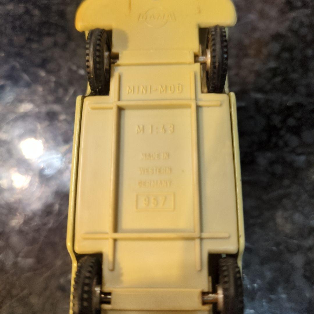 GAMAMINI MOD西ドイツ製 箱無 ワーゲンバス クレーン車、絶版品激レア