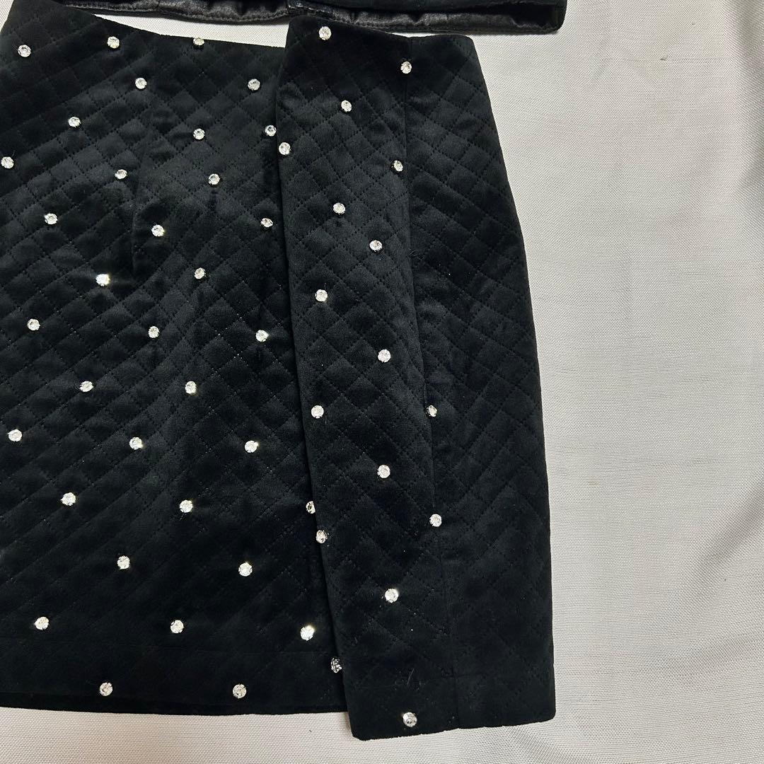 ⛄️ROBE de FLEURS ビジュー付きドレス　glossy sugar