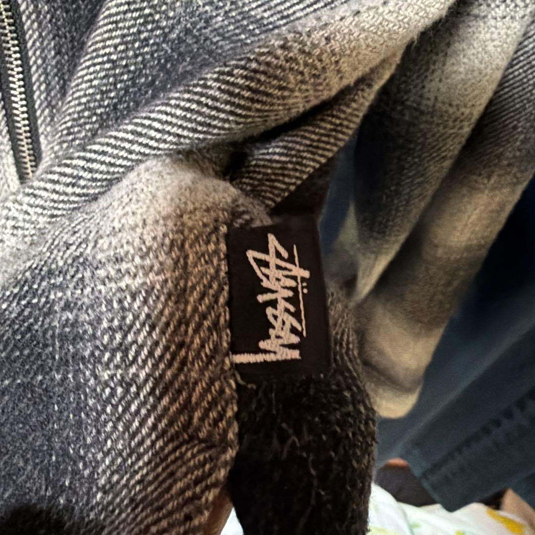 stussy PLAID ZIP SHIRT オンブレ　Mサイズ