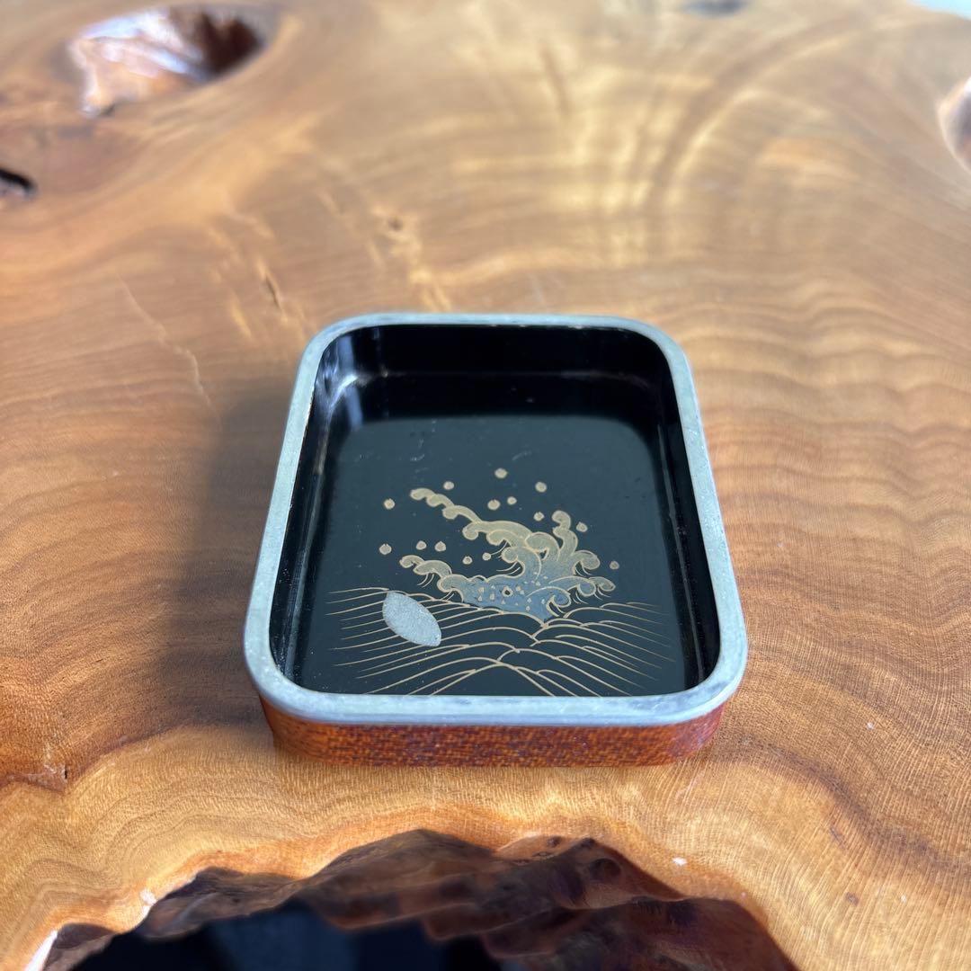 田子の浦香合 岡本陽斎作 茶道具 共箱
