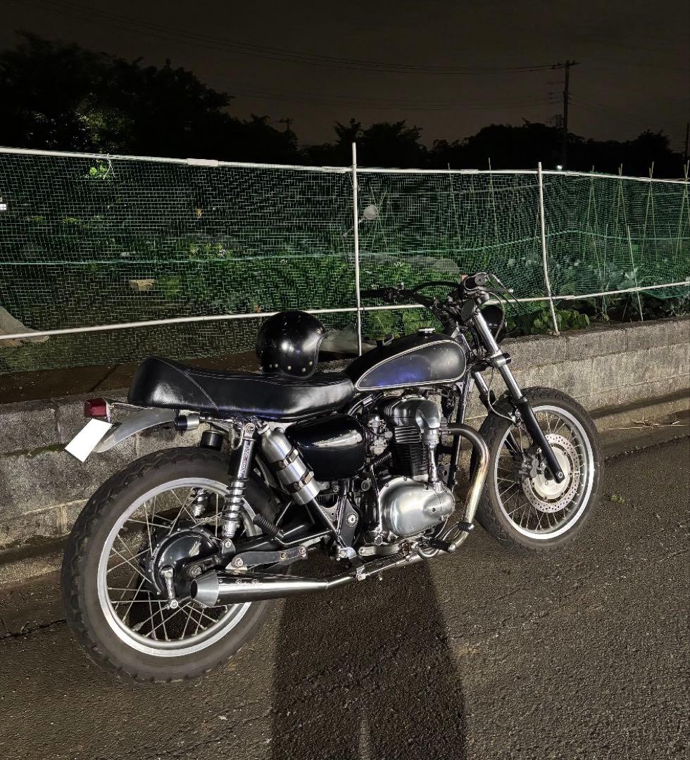 W650 モーターロック ボンネビルタンク エイジング加工 内部コーティング済み