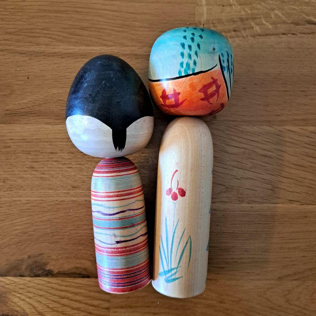 こけし　おかめさん　ひょっとこ　憲雄　２体セット　夫婦　伝統工芸品　遠刈田温泉