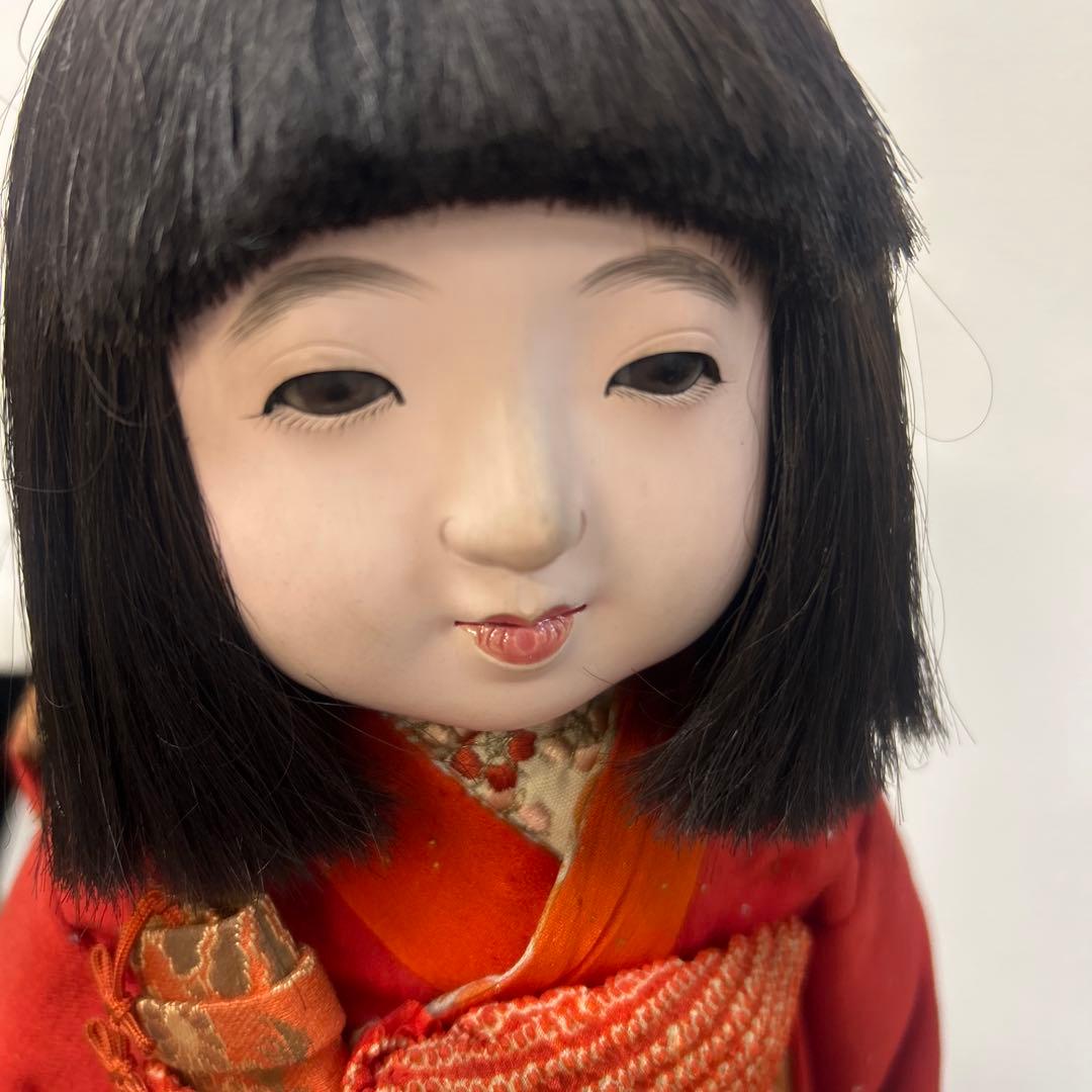 市松人形 赤い着物