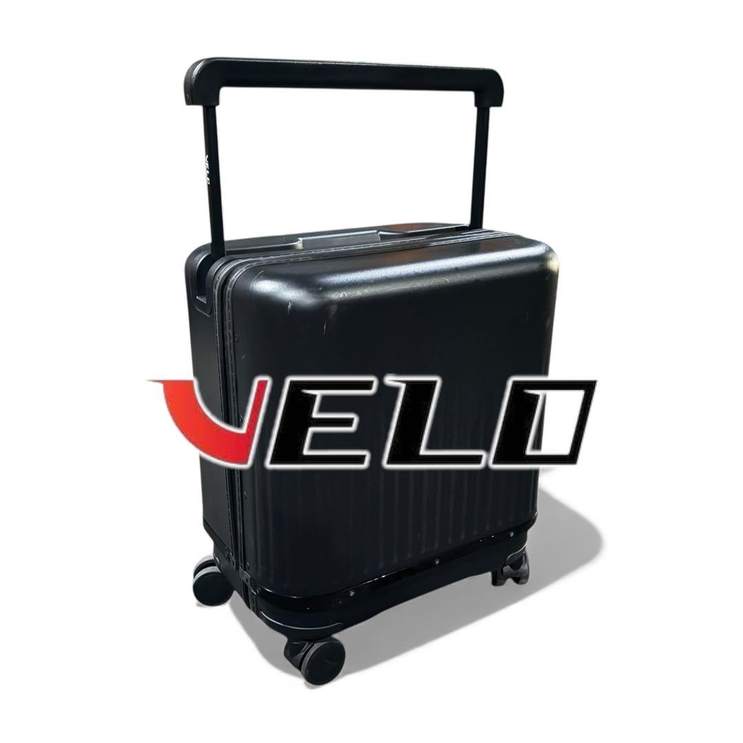 VELO 伸縮キャリーカート／容量調整可・4輪キャスター・ブラック